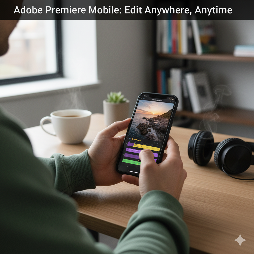 Adobe Premiere mobile app Premiere Pro iPhone Free video editing app